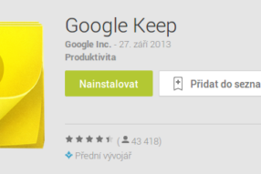 Zapomínáte? Vyzkoušejte Google Keep